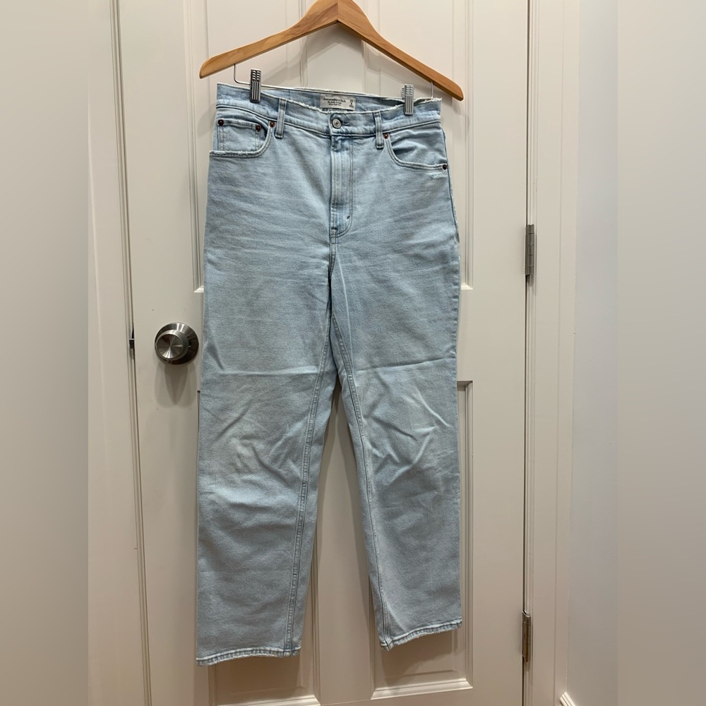 Abercrombie & Fitch Light Blue High-Rise Jeans